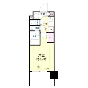 レジディア新大阪の間取り図