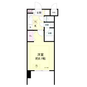 レジディア新大阪の間取り図