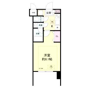 レジディア新大阪の間取り図