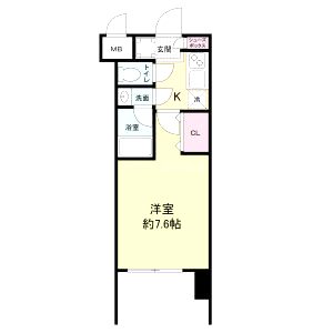 レジディア新大阪の間取り図