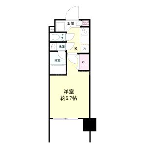 レジディア新大阪の間取り図