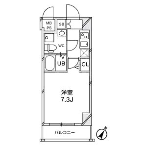 エグゼ新大阪南の間取り図