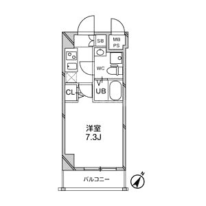 エグゼ新大阪南の間取り図
