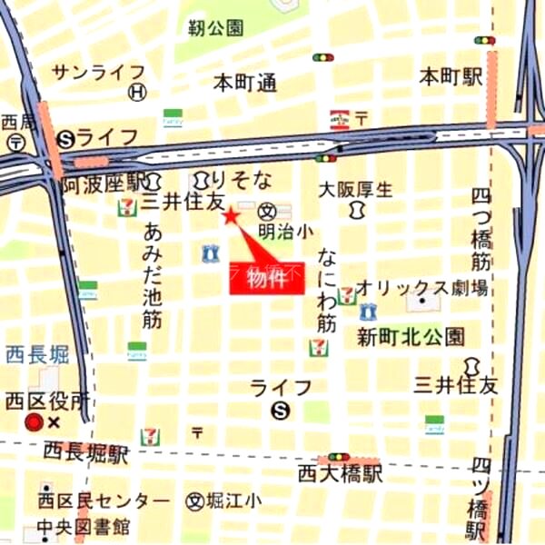 ネット フローラ阿波座の外観2枚目