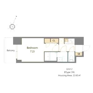 S-RESIDENCE阿波座bouncyの間取り図