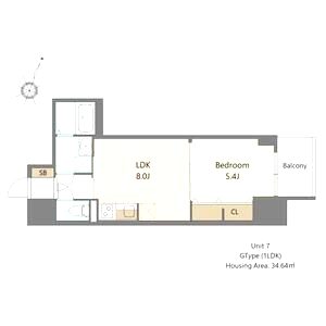 S-RESIDENCE阿波座bouncyの間取り図