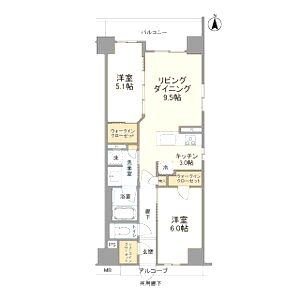 ファインレジデンス京都五条通の間取り図