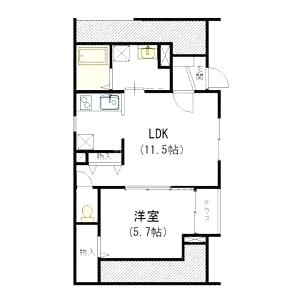 フォレストメゾン花屋町の間取り図
