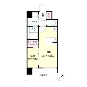 セレニテ江坂エクラの間取り図