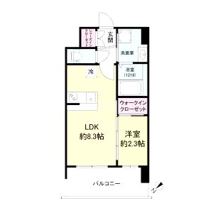 セレニテ江坂エクラの間取り図