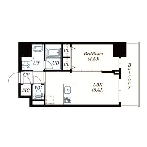 S-RESIDENCE福島diverseの間取り図