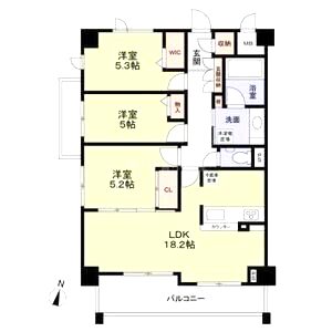 アンビエラ桃山台の間取り図