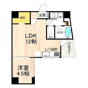 BRAVE北浜の間取り図