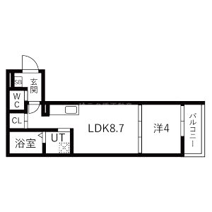 (仮称)  LIX 神戸松原通の間取り図