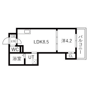 (仮称)  LIX 神戸松原通の間取り図