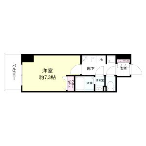 アプリーレ松屋町の間取り図