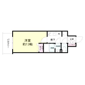 アプリーレ松屋町の間取り図
