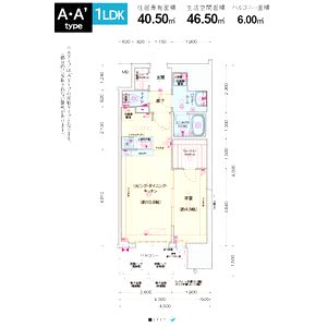 ソルテラス神戸栄町通の間取り図