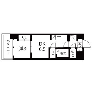 D.Clarest玉造(ディクレアスト タマツクリ)の間取り図