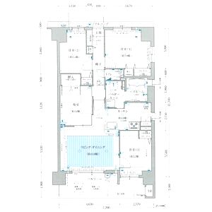 エステムコート香里園の間取り図