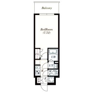 S-RESIDENCE難波大国町dominaの間取り図