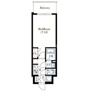 S-RESIDENCE難波大国町dominaの間取り図