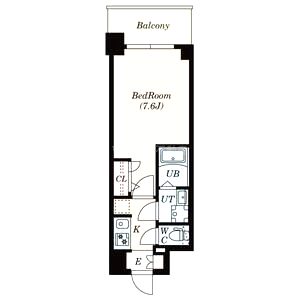 S-RESIDENCE難波大国町dominaの間取り図