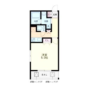 レジディア甲東園の間取り図