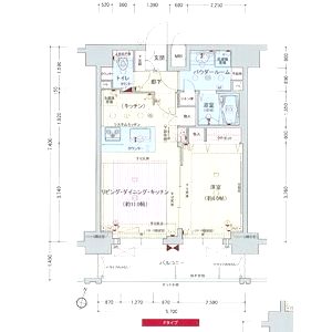 プレサンス梅田北デイズの間取り図