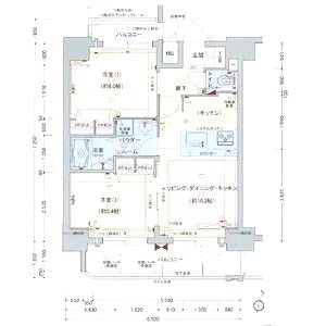 プレサンス梅田北デイズの間取り図