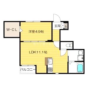 エルドール竹橋の間取り図