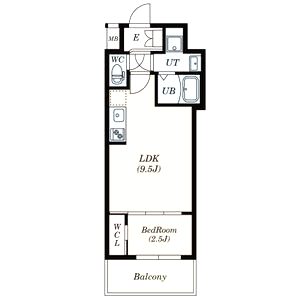 セレニテ三宮リアンの間取り図