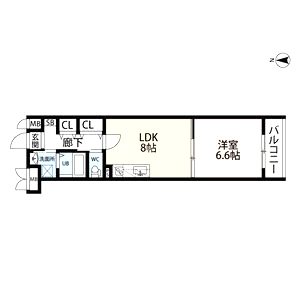 LOTUS GRANDE MARUTAMACHの間取り図