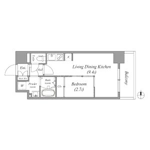 セレーノ南森町の間取り図
