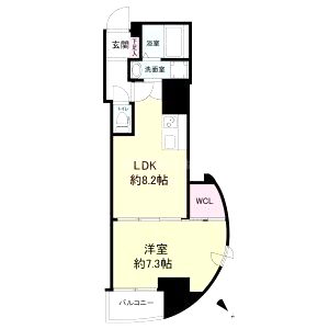 セレニテ神戸元町クレアの間取り図