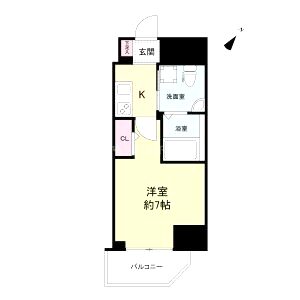 セレニテ神戸元町クレアの間取り図