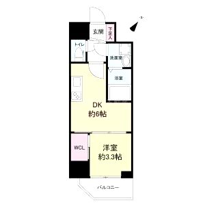 セレニテ神戸元町クレアの間取り図