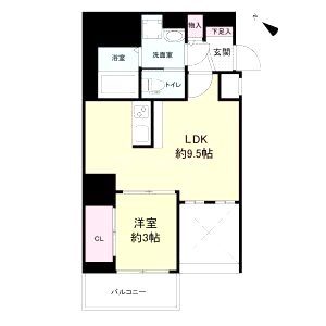 セレニテ神戸元町クレアの間取り図