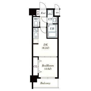 Alivis北梅田の間取り図