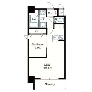 Alivis北梅田の間取り図