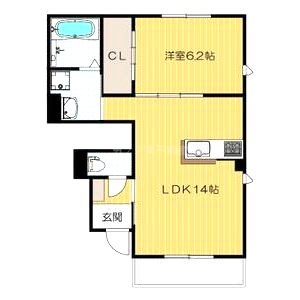 テラスサクラの間取り図