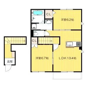 テラスサクラの間取り図