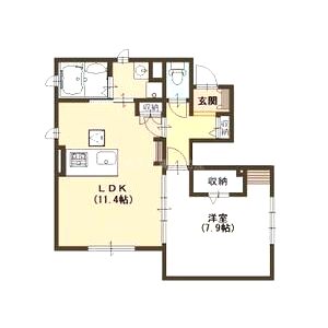 サンルイス高井田の間取り図