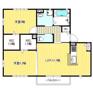 ラシーネ山田東 B棟の間取り図