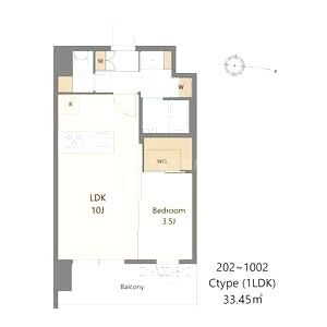 Alivis三国本町の間取り図