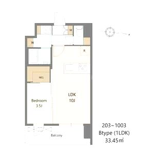 Alivis三国本町の間取り図