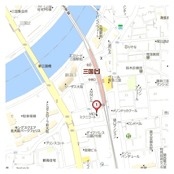 MDI三国コートの外観2枚目