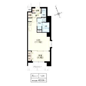 LA GRACE FUKUSHIMAIIの間取り図
