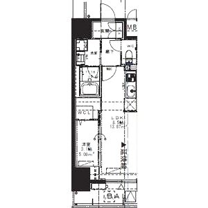 Alivis九条の間取り図