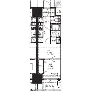 Alivis九条の間取り図